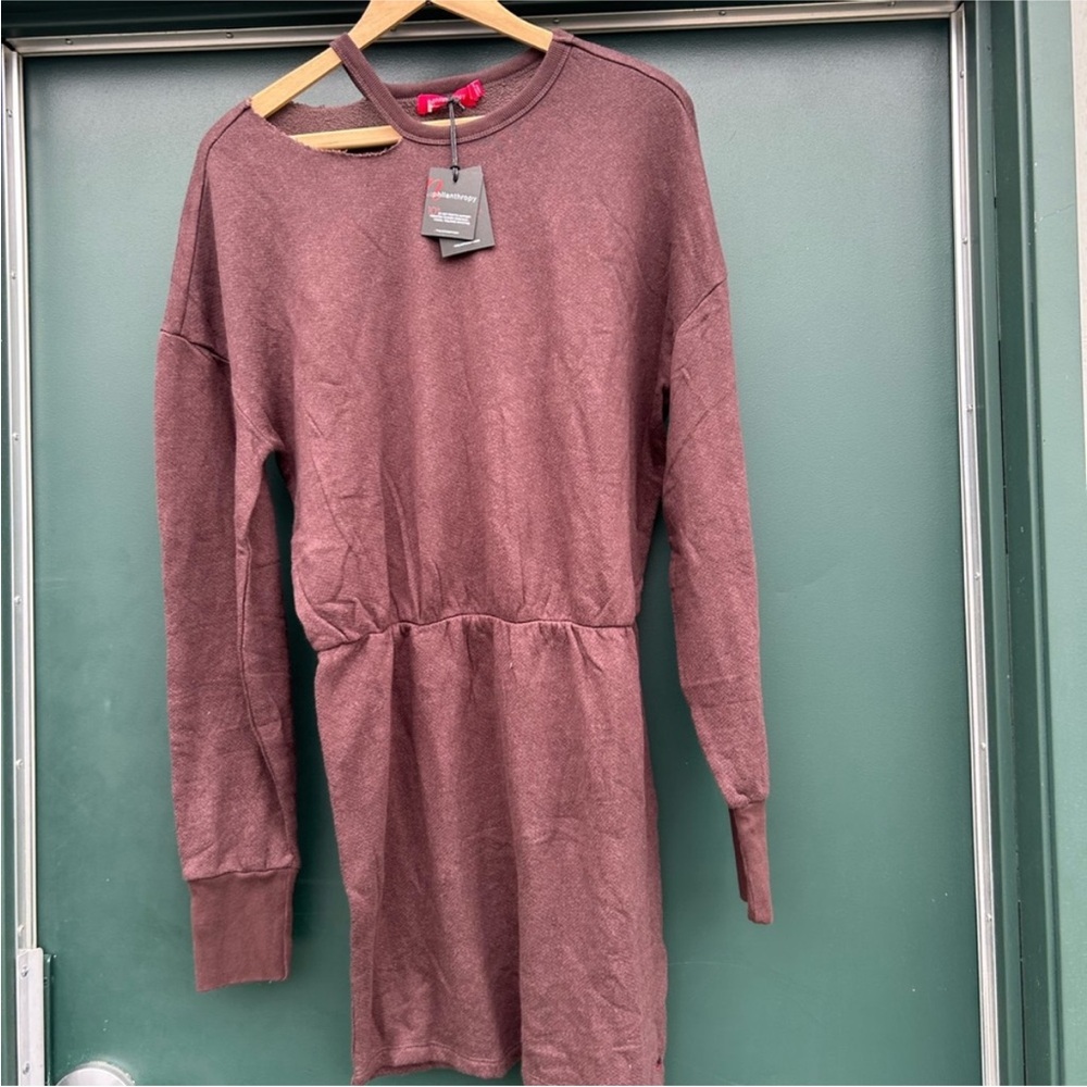 Elegant Brown Long Sleeve Dress